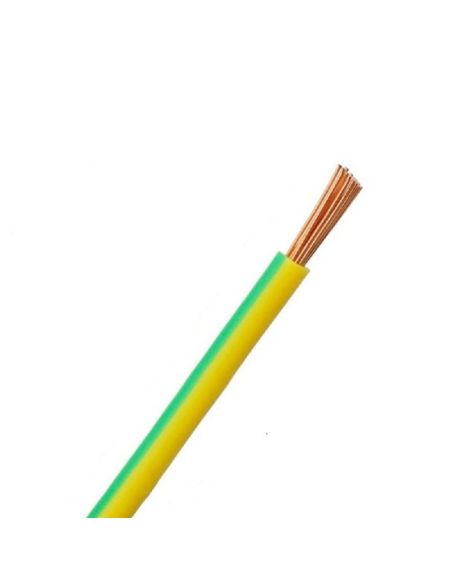 KYDY1X10GZ Elpar H07V-U (YDY) 1x10 mm2 vienagyslis laidas (monolitinis, geltonas / žalias, 1 m) iš UAB SINTAS