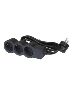 LEGRAND694568 3-vietų ilgiklis su įžeminimu Legrand 694568 (juodas, 5m) iš UAB SINTAS