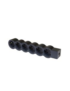 LEGRAND694580 6-vietų ilgiklis su įžeminimu Legrand 694580 (be laido, juodas) iš UAB SINTAS