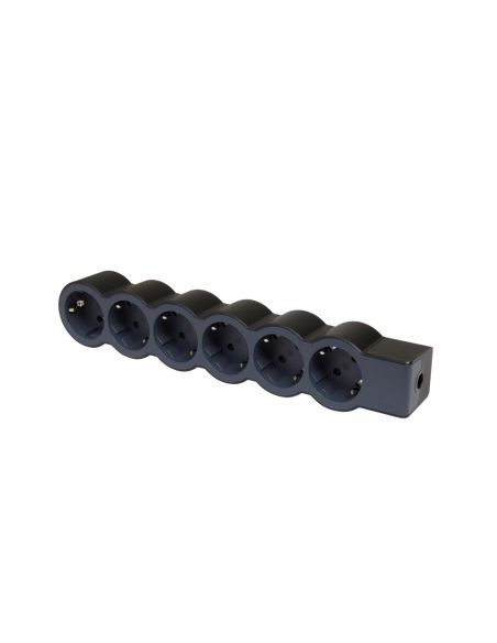 LEGRAND694580 6-vietų ilgiklis su įžeminimu Legrand 694580 (be laido, juodas) iš UAB SINTAS
