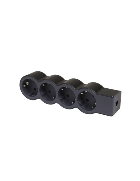 LEGRAND694576 4-vietų ilgiklis su įžeminimu Legrand 694576 (be laido, juodas) iš UAB SINTAS
