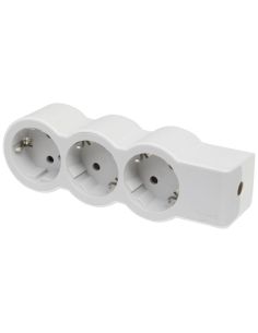 LEGRAND694573 3-vietų ilgiklis su įžeminimu Legrand 694573 (be laido, baltas) iš UAB SINTAS