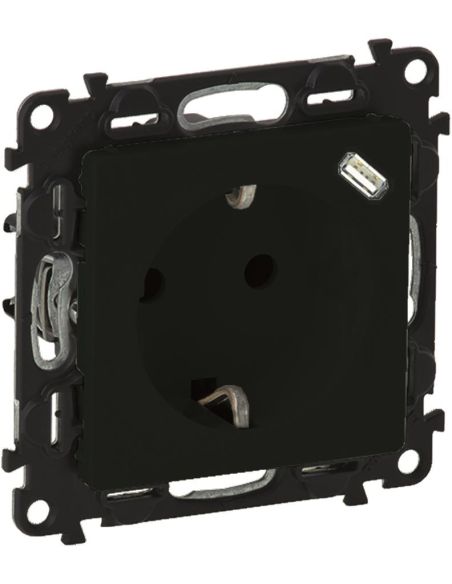 LEGRAND756335 Kištukinis lizdas su USB-C įkrovimo lizdu Valena Life Legrand 756335 (juoda) iš UAB SINTAS