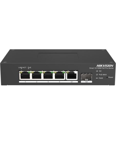 SWITCHDS3T1306PSIHSPOE 5 prievadų, 4 PoE prievadų komutatorius Hik-vision DS-3T1306P-SI/HS iš UAB SINTAS