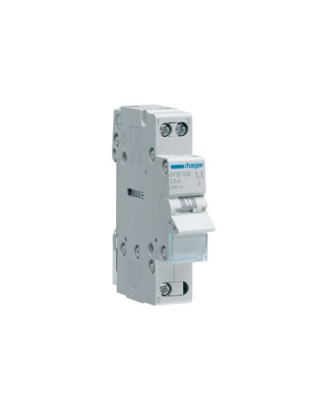 HSFT125 Modulinis perjungėjas Hager SFT125 (1P, 25A, 1 mod) iš UAB SINTAS