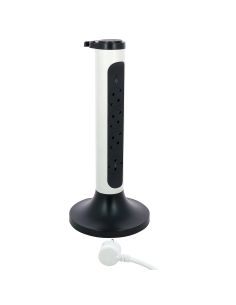 LEGRAND694505 4-vietų vertikalus ilgiklis su įžeminimu Legrand 694505 (2m, su jungikliu, baltas) iš UAB SINTAS