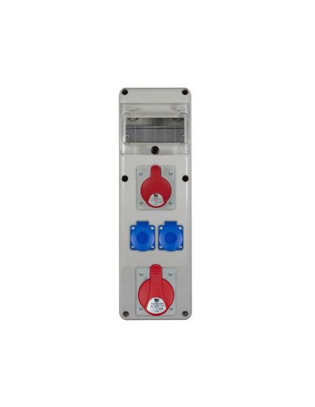 PAWBSLIM6S14S PawBol B.SLIM-6S-14-S plastikinis skydelis 6 mod (2x16A/250V 1x32A/5P 1x16A/5P) iš UAB SINTAS