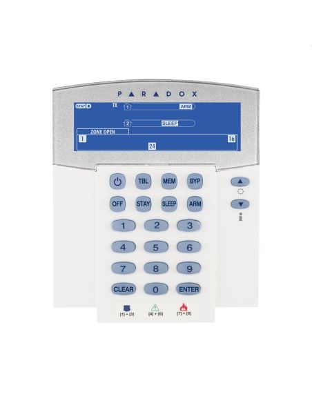 CVK38LCD Belaidė klaviatūra Paradox K38 iš UAB SINTAS