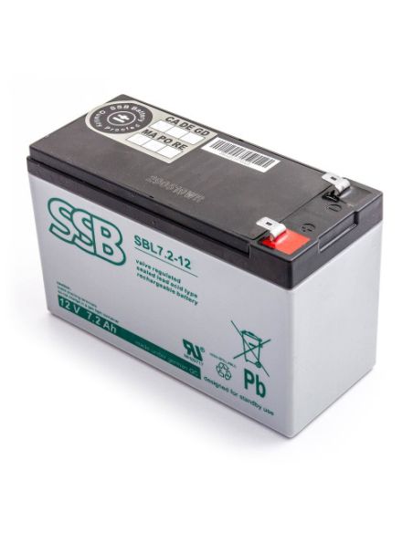 SBL7.2/12 Akumuliatorius SSB SBL (7.2Ah, 12V, F1) iš UAB SINTAS