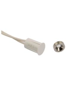 MKIBR1011DMWH Įleidžiami magnetiniai kontaktai su povežle 17x9mm (balti) iš UAB SINTAS