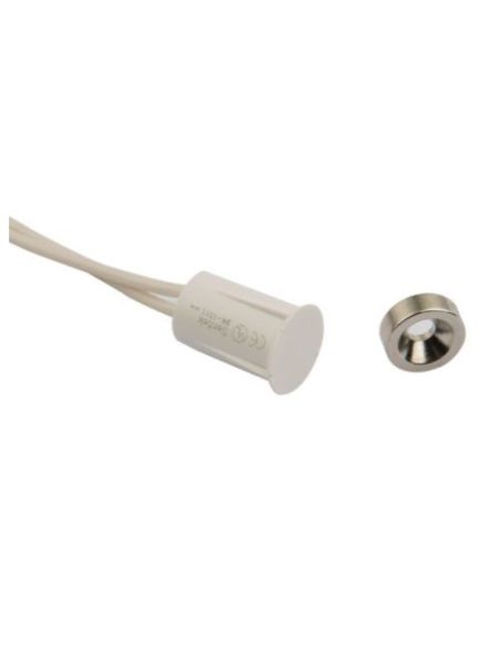 MKIBR1011DMWH Įleidžiami magnetiniai kontaktai su povežle 17x9mm (balti) iš UAB SINTAS