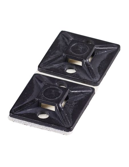 DIRLLHJ19X19J Lipni aikštelė dirželiams HAUPA 262161 (100vnt, juoda, 19x19) iš UAB SINTAS