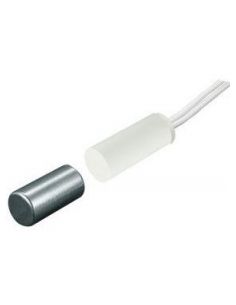 MKIBR1014WH Magnetiniai kontaktai įleidžiami MAŽI mediniams langams (15x6mm, BALTI) iš UAB SINTAS