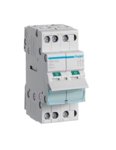 HSBN325 Modulinis jungiklis Hager SBN325 (2 mod, 25A, 3P) iš UAB SINTAS