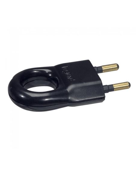 LEGRAND050163 Kištukas Legrand 050163 (juodas, laidas iš šono, su žiedu, 6A, be įžeminimo) iš UAB SINTAS