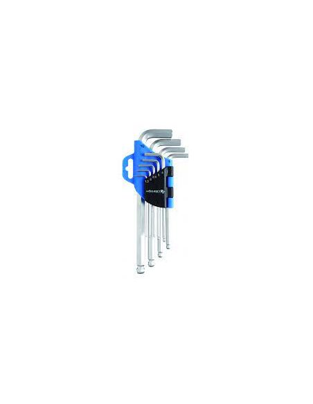 GTVHT1W804 Šešiakampių raktų rinkinys Hogert HT1W804 (9 vnt, 1.2-10mm) iš UAB SINTAS