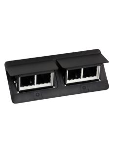 L654005 Įleidžiama modulinė dėžutė 2x4 mod. Legrand 654005 (metalinė, juoda) iš UAB SINTAS
