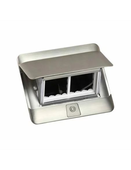 LMODDEZ2X4NERPLIEN Įleidžiama modulinė dėžutė 4 mod. Legrand 654000 (metalinė, nerūdijančio plieno spalva) iš UAB SINTAS