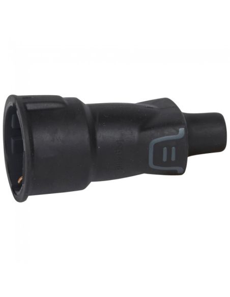 LEGRAND050343 Nešiojamas kištukinis lizdas Legrand 050343 (juodas, 16A, 250V, IP44, IK08) iš UAB SINTAS