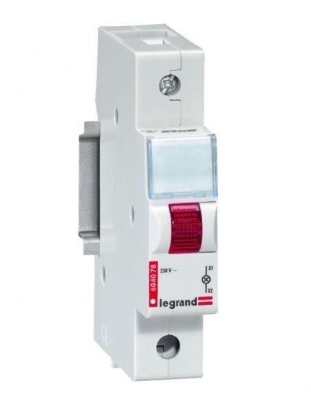 LINDIKATORLEDRAUD LED indikatorius ant DIN Legrand 604077 (raudonas, 230V, TX3 1 mod.) iš UAB SINTAS