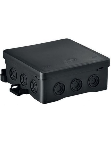 SIM35349107 Hermetinė paskirstymo dėžutė Simet NS7 35349107 (juoda, 100x100x40mm, IP54) iš UAB SINTAS