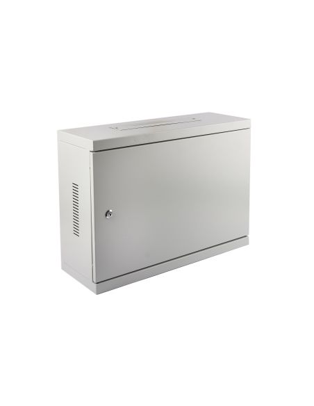 KS3U540x400PAKBALT Komutacinė spinta 19'' pakabinama 3U 540x400x180 (balta, metalo durys) iš UAB SINTAS