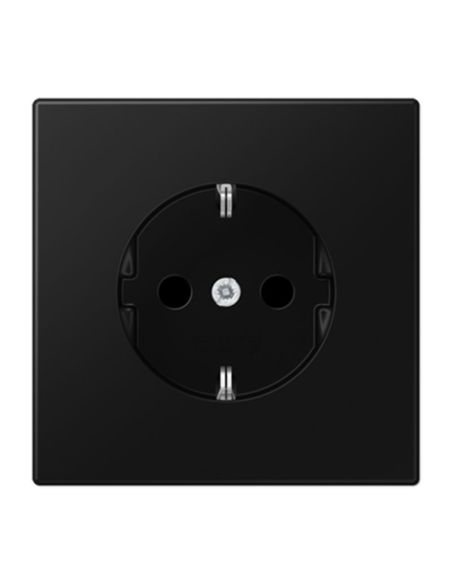 JUNGLS1520SWM Kištukinis lizdas su įžeminimu JUNG LS1520SWM (juodas, matinis, 16A/250V) iš UAB SINTAS
