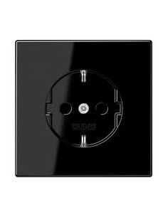 JUNGLS1520SW Kištukinis lizdas su įžeminimu JUNG LS1520SW (juodas, 16A/250V) iš UAB SINTAS