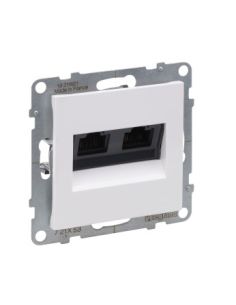 L721153 Baltas 2xRJ45 UTP 6 lizdas SUNO Legrand 721153 iš UAB SINTAS