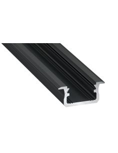 LUMPROFB3MB Aliuminis profilis Lumines LED juostoms (juodas, anoduotas, 3m) iš UAB SINTAS
