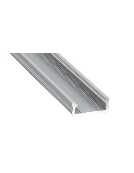 LUMPROFD2MS Aliuminis paviršinis profilis Lumines LED juostoms D (pilkas, 2m) iš UAB SINTAS