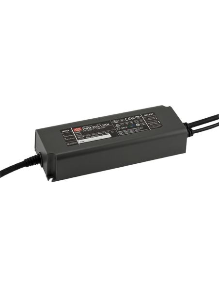 MWPWM20024DA Valdomas impulsinis maitinimo šaltinis LED PUSH-DIM Mean well PWM-200-24DA2 (200W, 8.3A, 24V) iš UAB SINTAS