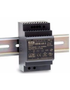 HDR-60-24 Maitinimo blokas ant DIN bėgelio HDR-60-24 (su potenciometru, 2.5A/24V) iš UAB SINTAS