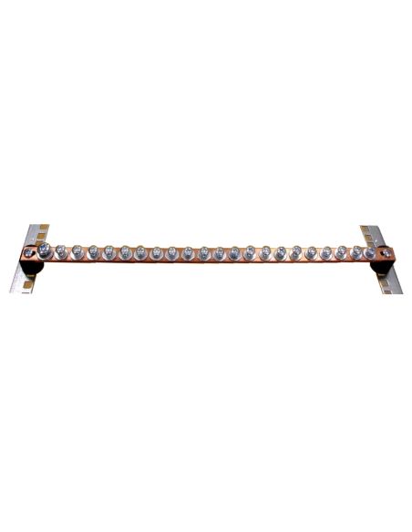 XIS1U Varinė įžeminimo šyna su varžtais (1U, 49 cm) iš UAB SINTAS