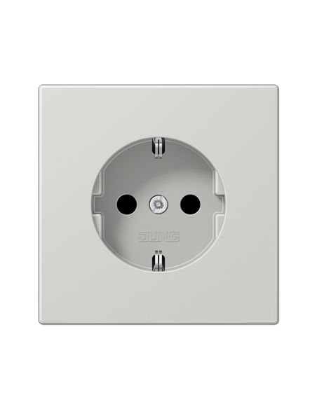 JUNGLS1520LG Kištukinis lizdas su įžeminimu JUNG LS1520LG (pilkas, 16A/250V) iš UAB SINTAS