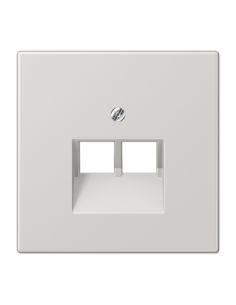 JUNGLS9692UALG Kompiuterinio lizdo apdaila JUNG LS969-2UALG (pilka, 2xRJ45) iš UAB SINTAS
