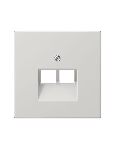 JUNGLS9692UALG Kompiuterinio lizdo apdaila JUNG LS969-2UALG (pilka, 2xRJ45) iš UAB SINTAS