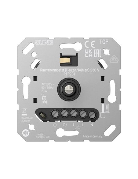 JUNGRTR231 Kambario termostatas JUNG RTR231 (20w, 100mA, 230V) iš UAB SINTAS