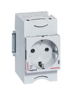 L004285 Kištukinis lizdas ant DIN bėgelio su įžeminimu Legrand 004285 (16A, 230V) iš UAB SINTAS
