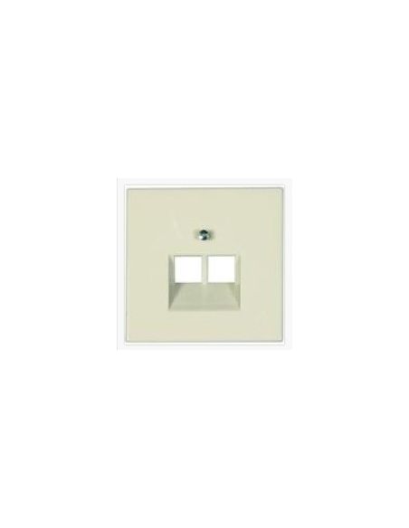 JUNGLS9692UA Kompiuterinio lizdo apdaila JUNG LS969-2UA (dramblio kaulo, 2xRJ45) iš UAB SINTAS