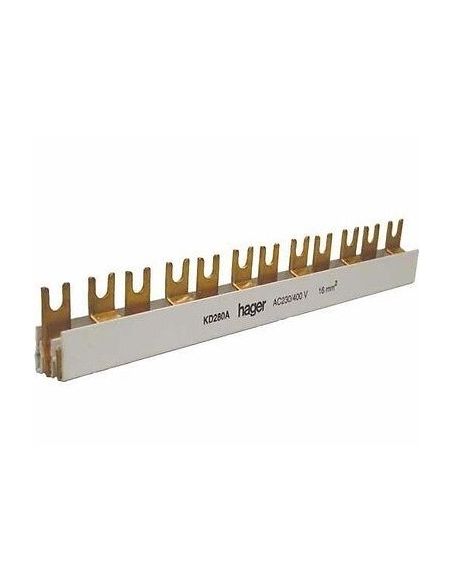HKDN180A Izoliuota sujungimo šyna Hager KDN180A (1P, 12 mod., 16mm) iš UAB SINTAS