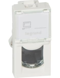 L076551 RJ45 lizdas Mosaic UTP 5E Legrand 076551 (baltas) iš UAB SINTAS