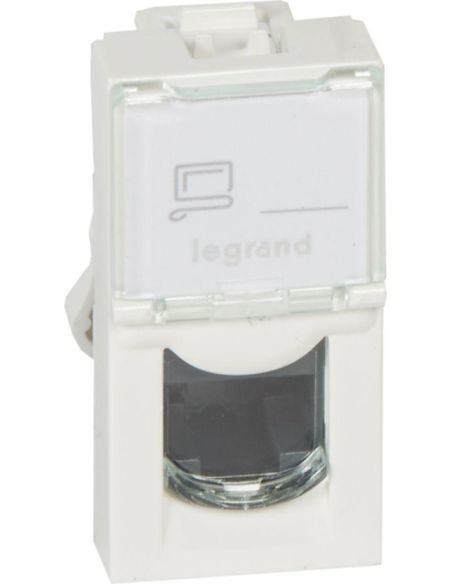L076551 RJ45 lizdas Mosaic UTP 5E Legrand 076551 (baltas) iš UAB SINTAS