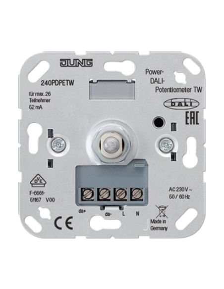 JUNG240PDPETW Dimerio mechanizmas JUNG 240PDPETW (DALI, 2000-10000K, baltas) iš UAB SINTAS