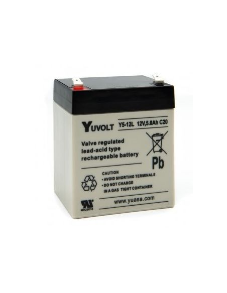 AY512F2 Akumuliatorius YUASA Yuvolt (5Ah, 12V, F2, VRLA) iš UAB SINTAS