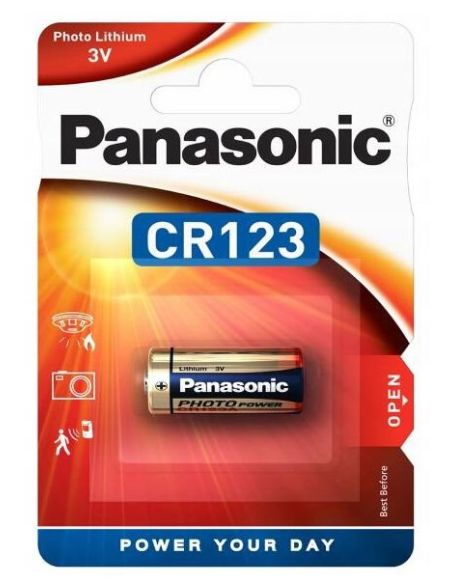 BATERIJACR123 Baterija Panasonic Lithium CR123 (1 vnt.) iš UAB SINTAS