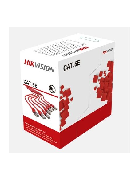 KRUTP5HIK055 Kabelis ryšio Hikvision UTP 5E (Gysla-0.50mm, ritė 305m) DS-1LN5E-S iš UAB SINTAS