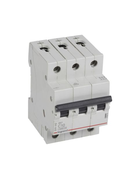 LAUTOMAT3P10AC Automatinis jungiklis MCB RX3 Legrand 419233 (10A, 3P, 230V, 6kA) iš UAB SINTAS