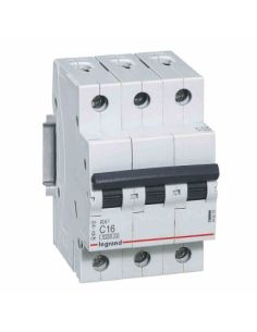 LAUTOMAT3P16AC Automatinis jungiklis MCB RX3 Legrand 419235  (16A, 3P, 400V, 6kA) iš UAB SINTAS