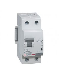 LRELE2P40A Srovės nuotekio relė RCD RX Legrand 402025 (AC, 40A, 2P, 30mA, 230V) iš UAB SINTAS
